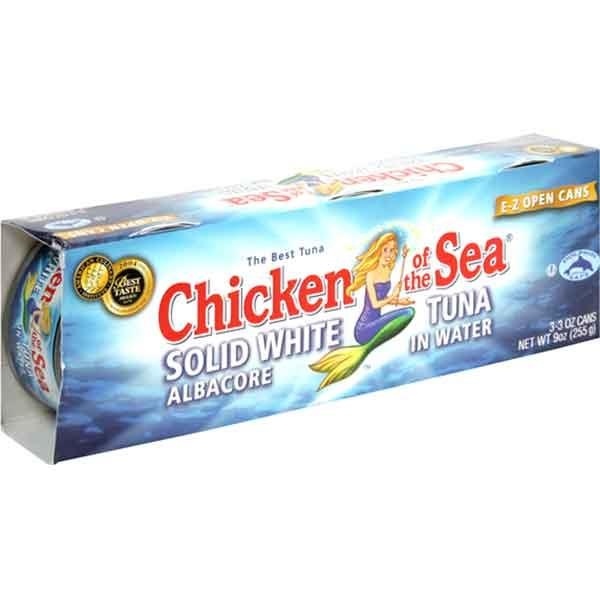 slide 1 of 1, Chicken of the Sea Solid White Albacore Tuna in Water, 3 ct; 3 oz