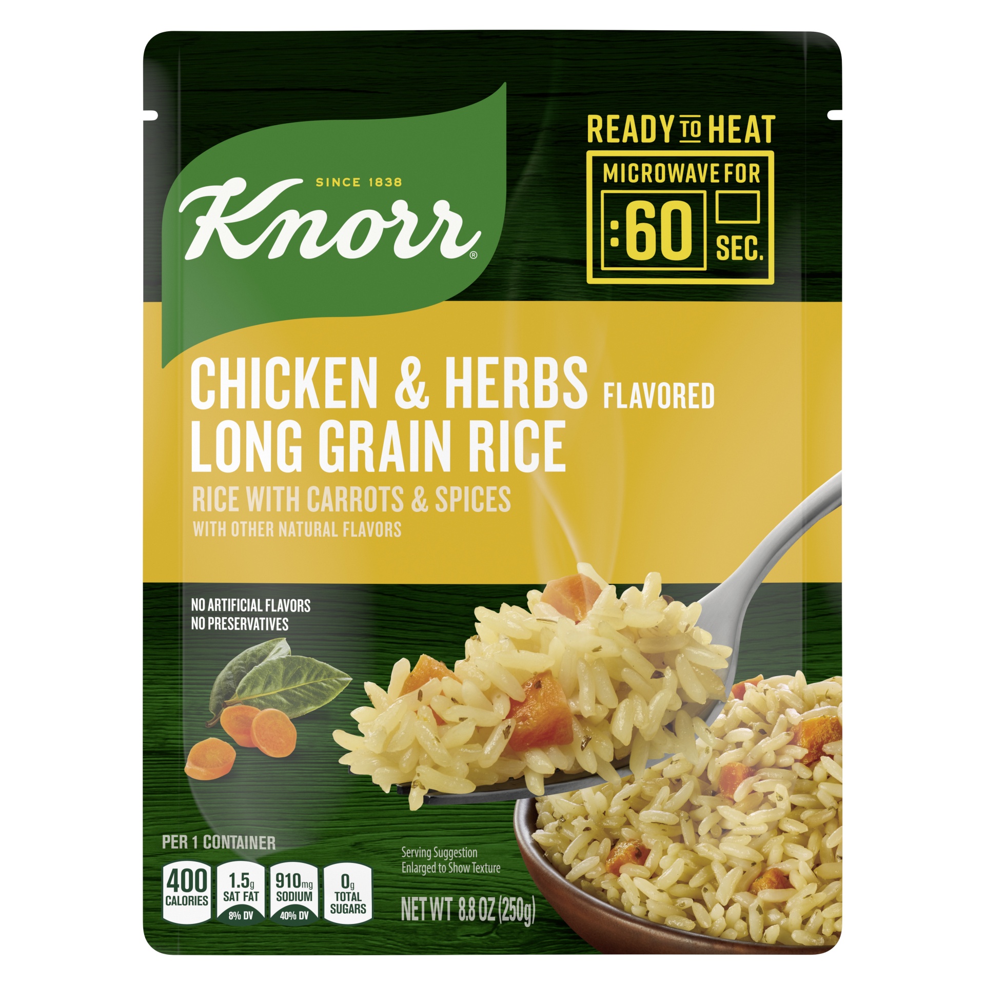 slide 1 of 3, Knorr Chicken & Herbs Long Grain Rice, 1 ct