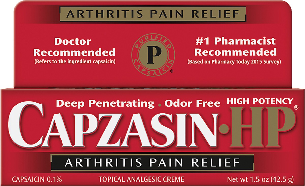 slide 10 of 11, Capzasin-HP Creme Arthritis Pain Relief 1.5 oz, 1.5 oz