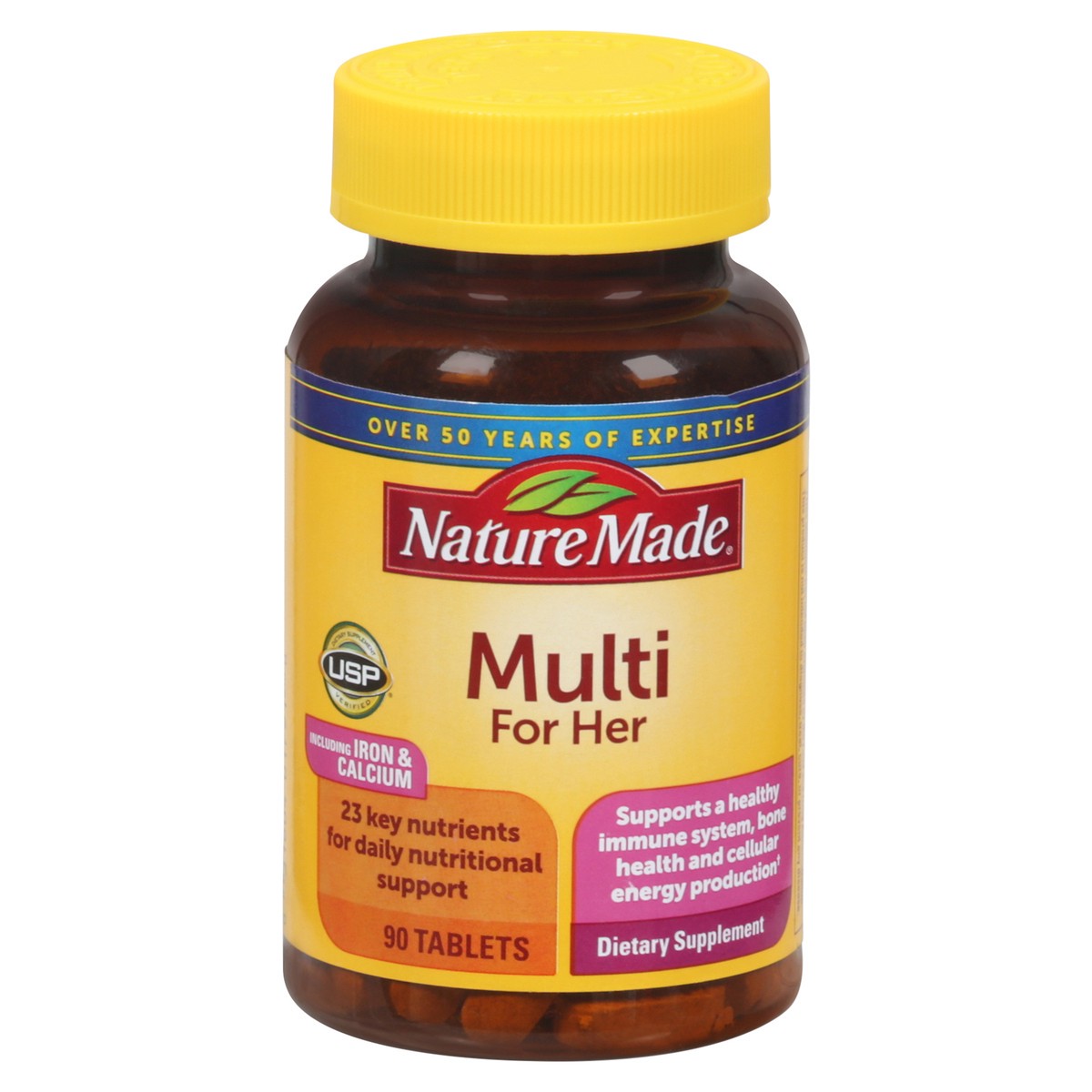 slide 1 of 8, Nature Made Multi For Her Tablets, 90 ct