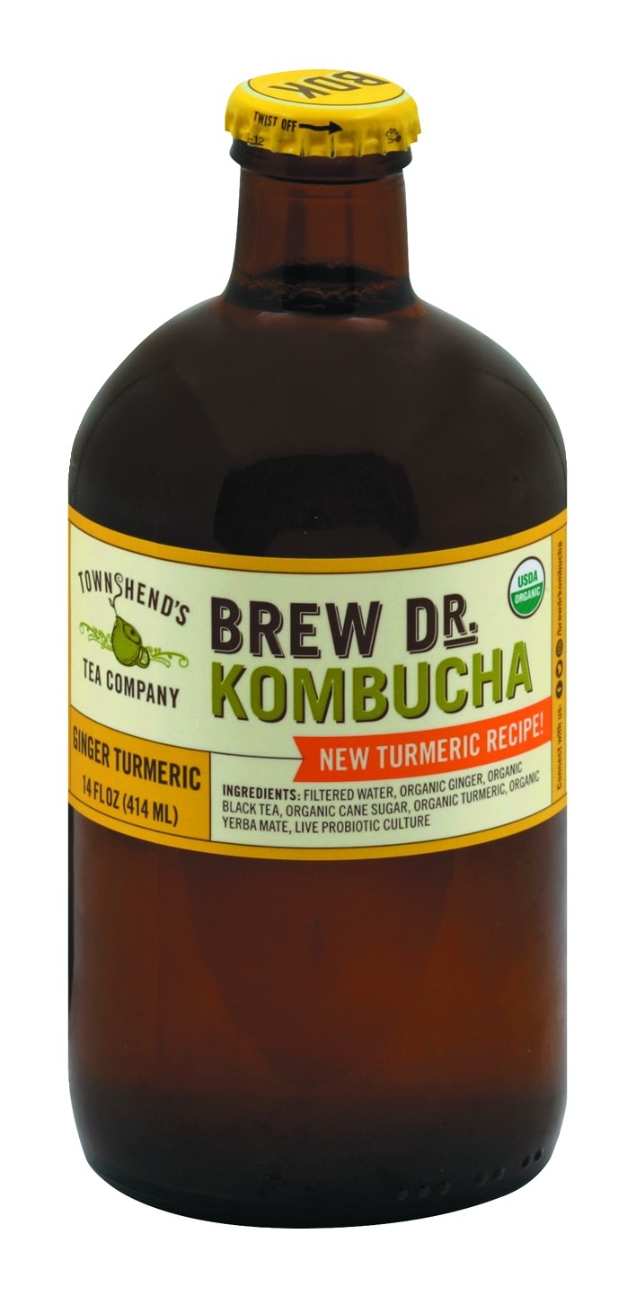 slide 1 of 1, Brew Dr. Kombucha - Ginger Turmeric, 14 fl oz