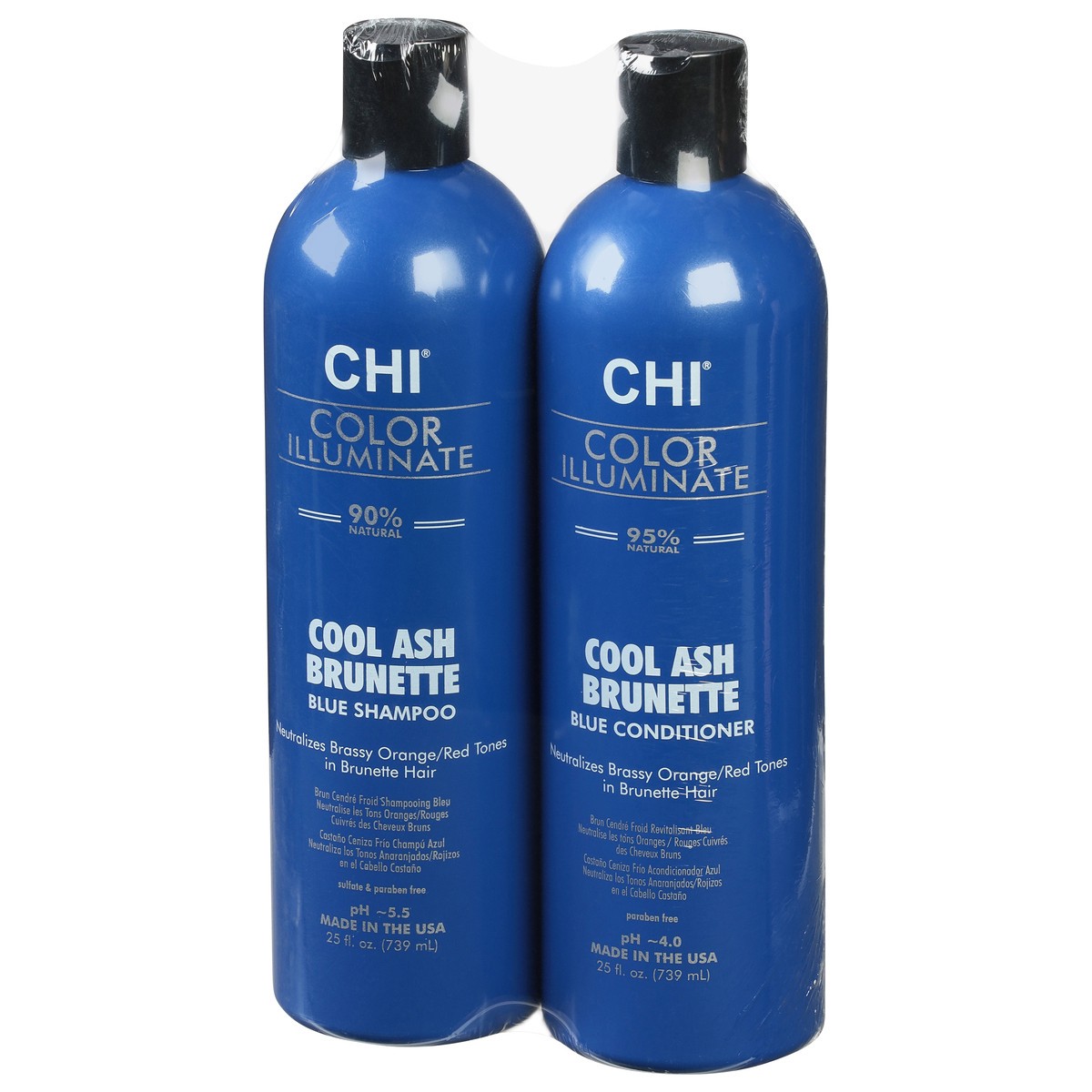 slide 3 of 9, CHI Color Illuminate Cool Ash Brunette Duo 2 - 25 fl oz Bottles, 2 ct