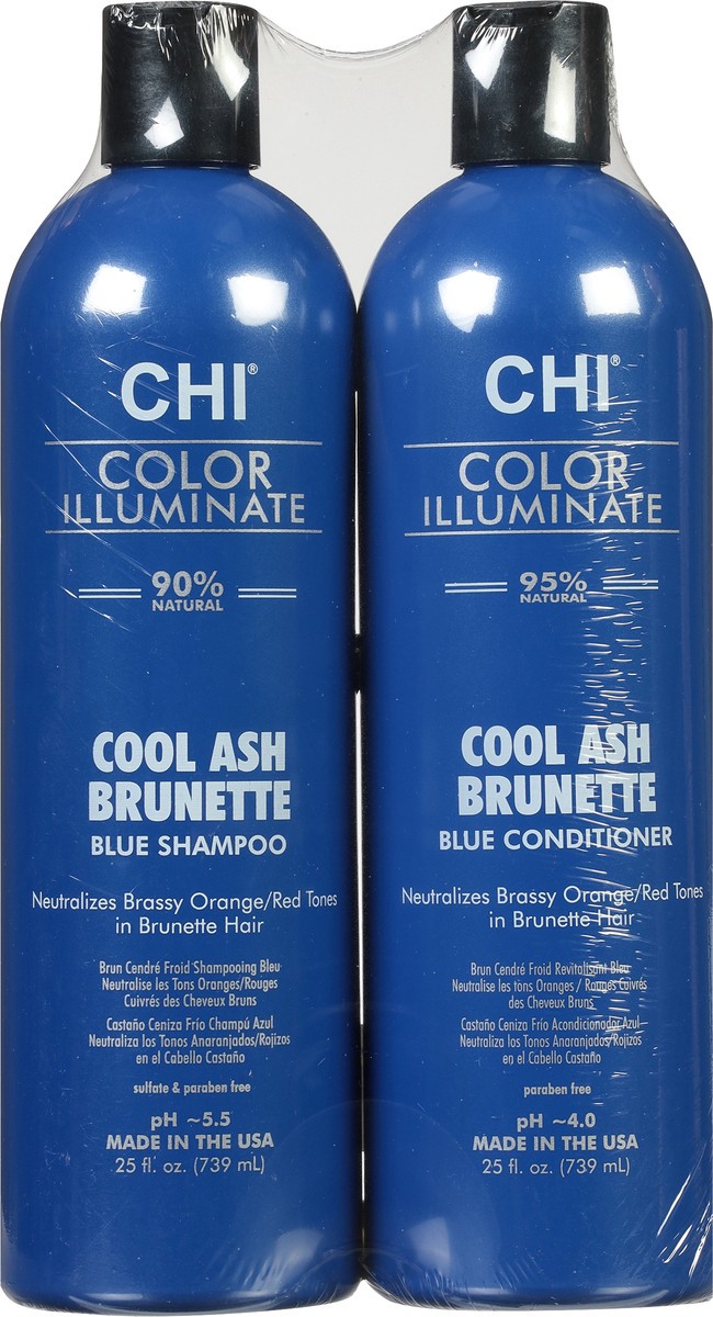 slide 6 of 9, CHI Color Illuminate Cool Ash Brunette Duo 2 - 25 fl oz Bottles, 2 ct