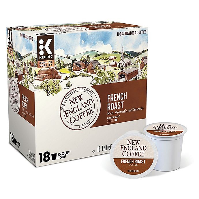 slide 2 of 2, New England Coffee New England French Roast Coffee Keurig K-Cup Pods, 18 ct