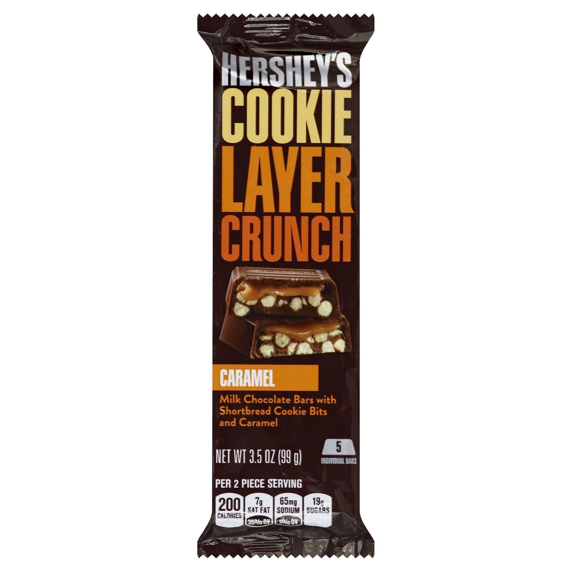 slide 1 of 5, Hershey's Cookie Layer Crunch Caramel Bar, 3.5 oz