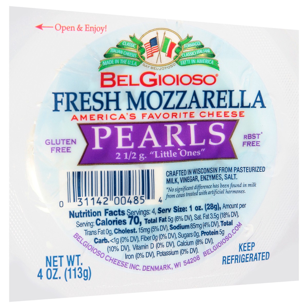 slide 3 of 14, BelGioioso Pearls Fresh Mozzarella Cheese 4 oz, 4 oz