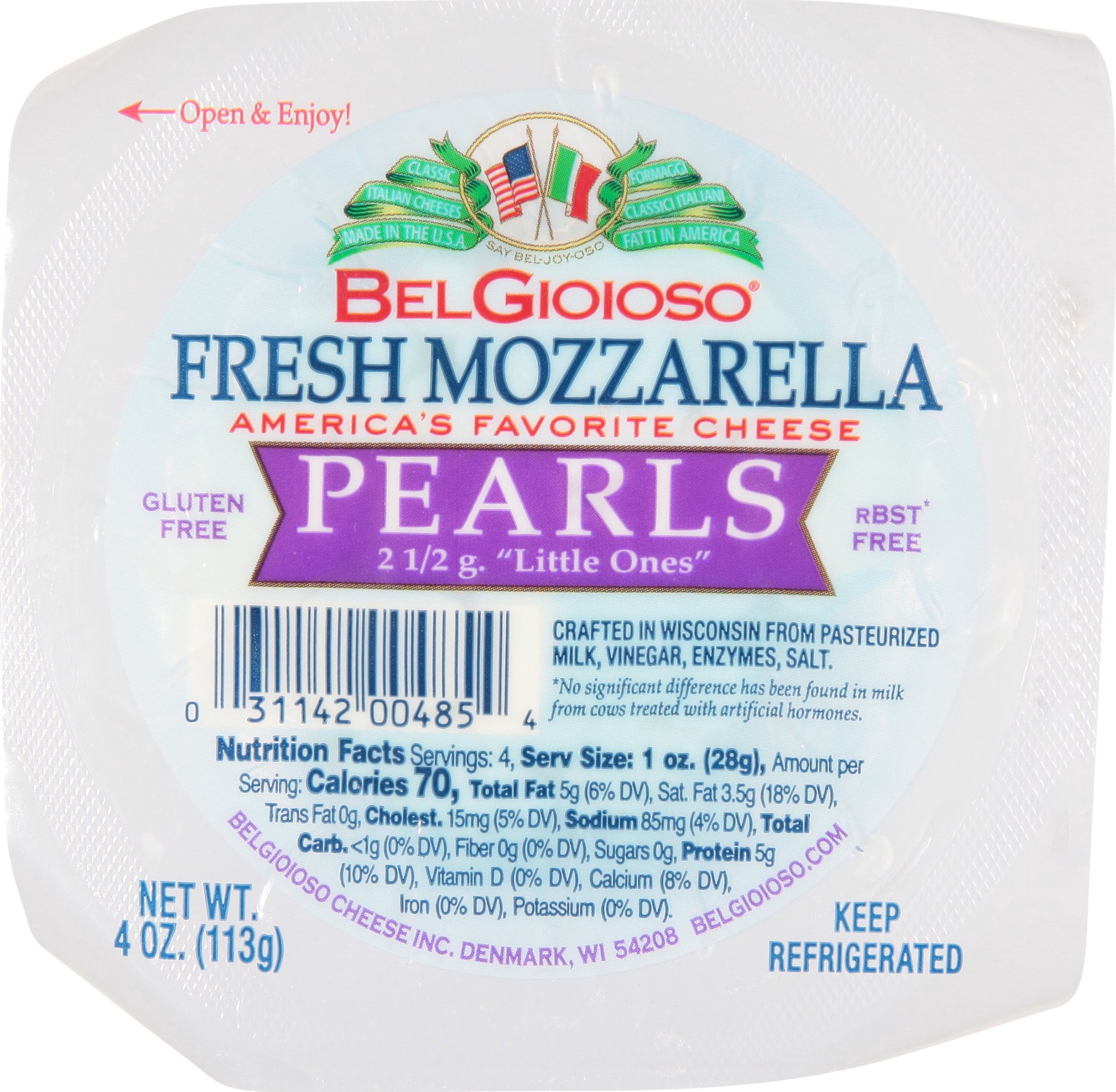 slide 1 of 14, BelGioioso Pearls Fresh Mozzarella Cheese 4 oz, 4 oz