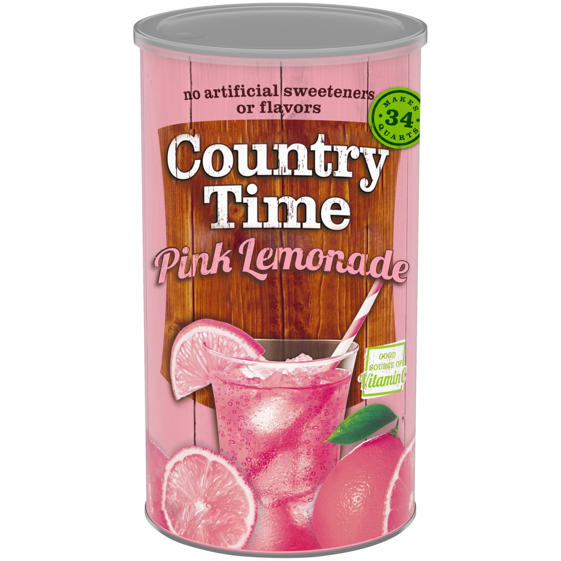 slide 1 of 2, Country Time Pink Lemonade Naturally Flavored Powdered Drink Mix ister, 5.15 lb