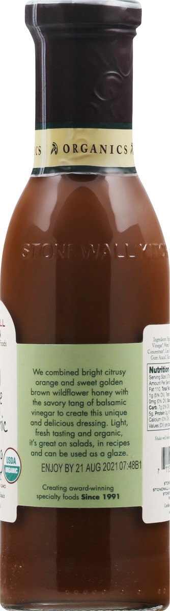 slide 5 of 13, Stonewall Kitchen Organic Honey Orange Balsamic Dressing 330 ml, 330 ml