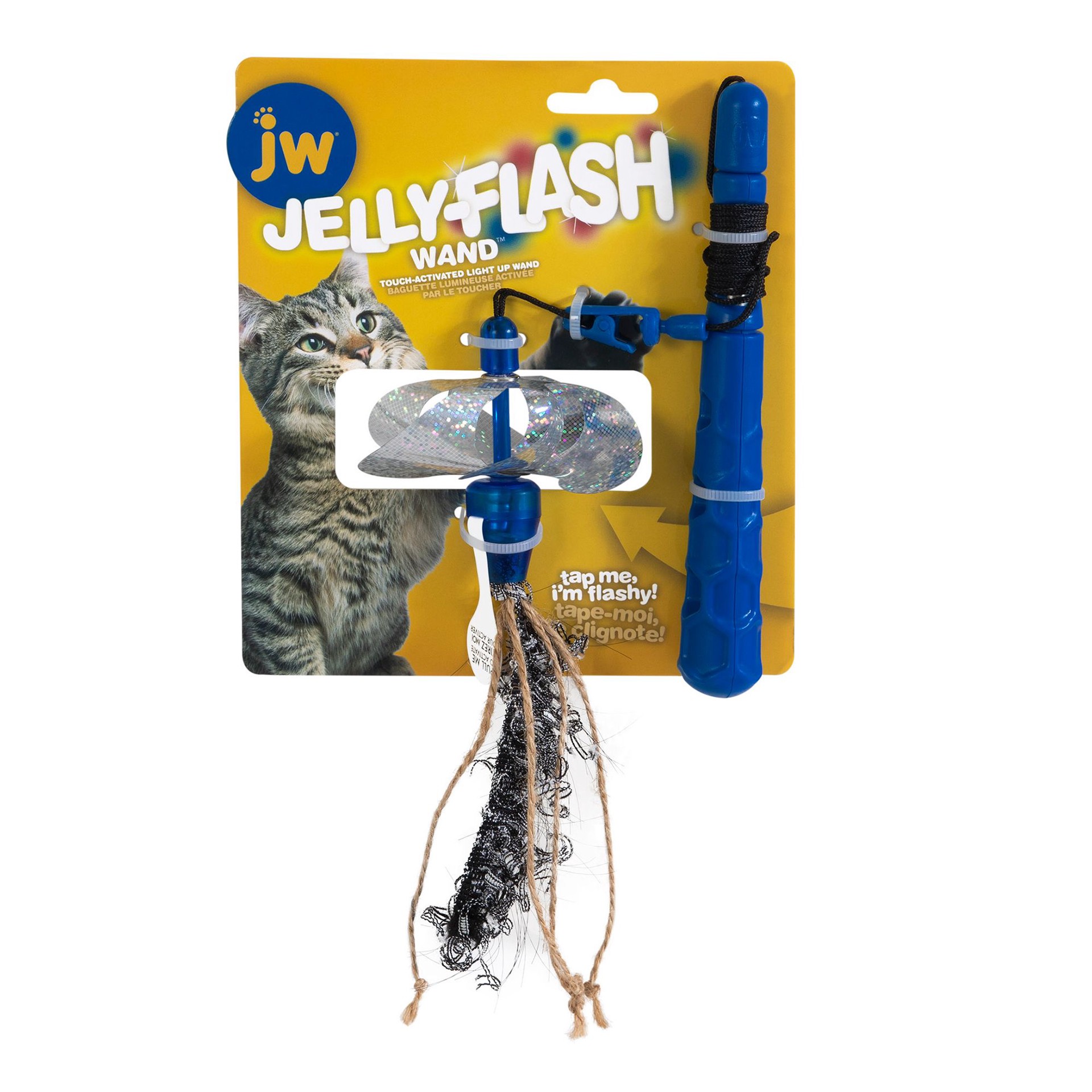 slide 1 of 1, Jw Pet Co Jw Pet® Jelly-Flash Wand Cat Toy, 1 ct