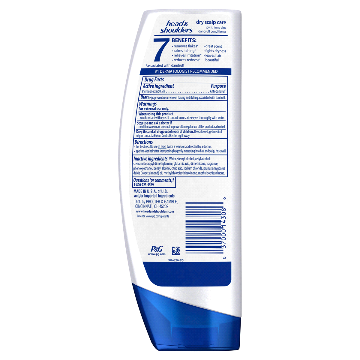 slide 3 of 4, Head & Shoulders Dry Scalp Care With Almond Oil Dandruff Conditioner, 13.5 fl oz