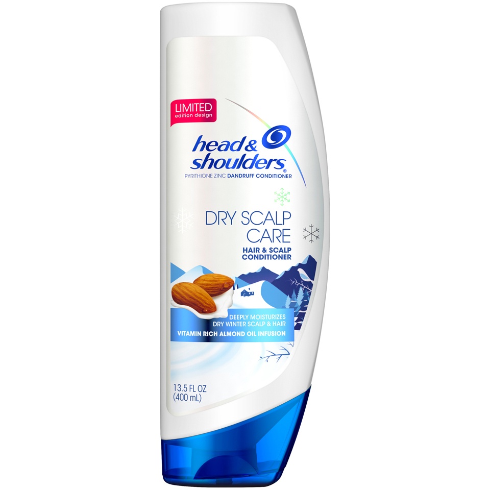 slide 1 of 4, Head & Shoulders Dry Scalp Care With Almond Oil Dandruff Conditioner, 13.5 fl oz