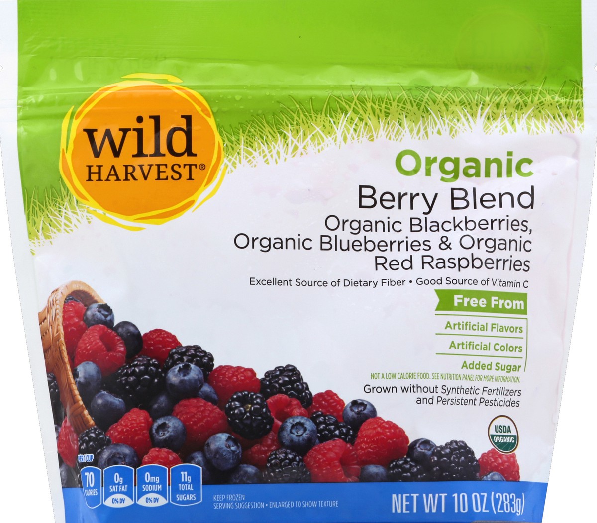 slide 7 of 9, Wild Harvest Organic Frozen Raspberry, Blueberry, and Blackberry Blend, 10 oz