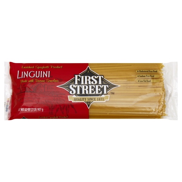 slide 1 of 1, First Street Linguini Pasta, 2 lb