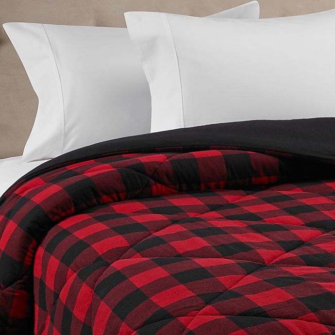 slide 1 of 1, Seasons The Season's Collection Homegrown Flannel Buffalo Checkered King Comforter, 1 ct