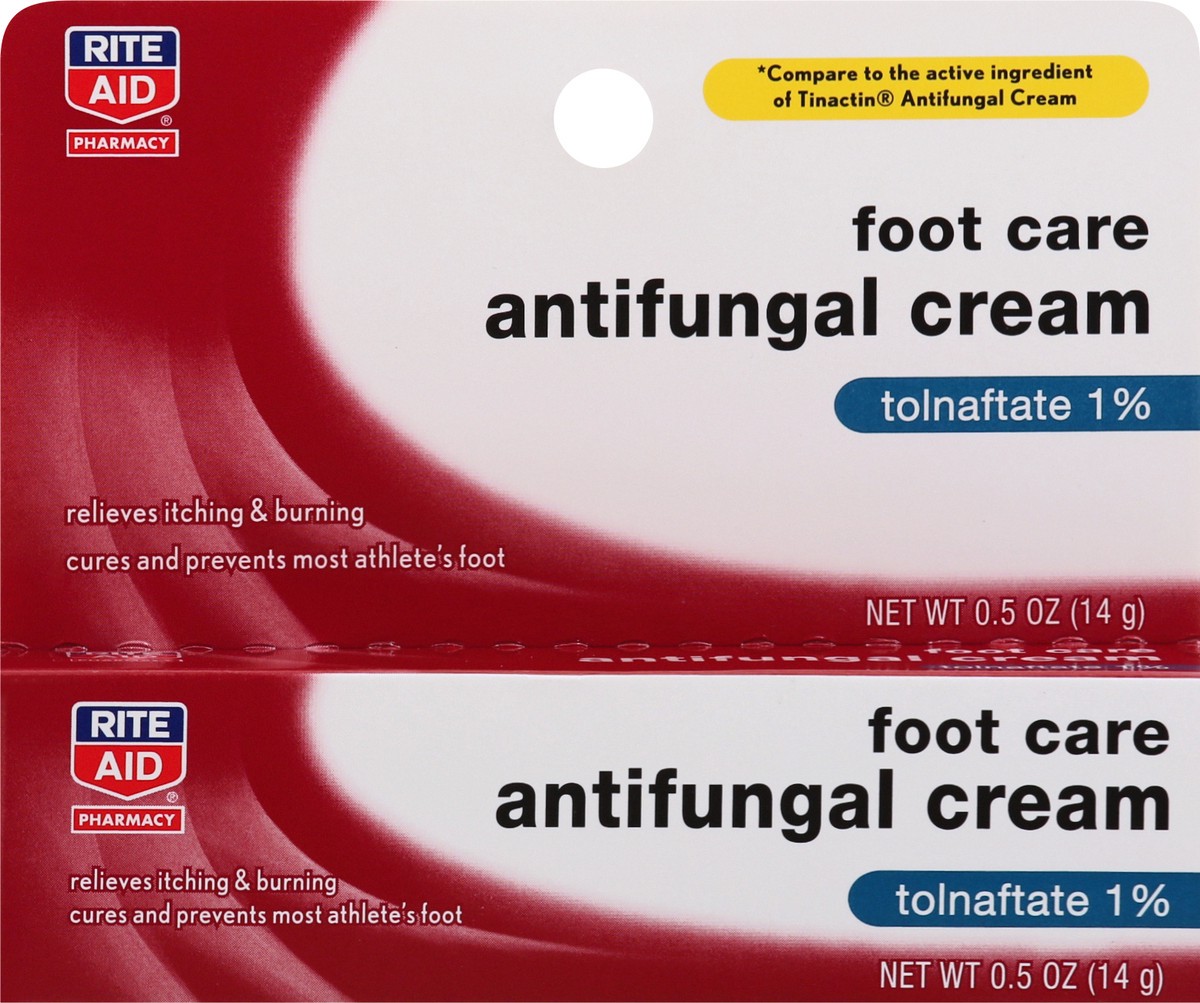 slide 3 of 9, Rite Aid Athlete's Foot Cream, Antifungal, 0.5 oz