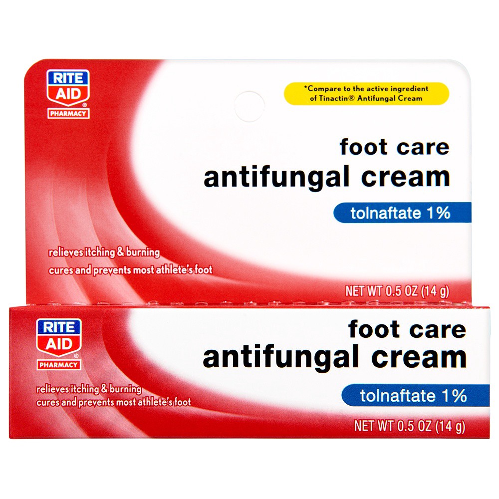 slide 1 of 9, Rite Aid Athlete's Foot Cream, Antifungal, 0.5 oz