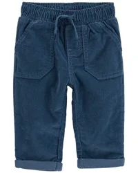 Oshkosh Baby Corduroy Drawstring Pants Blue 24M