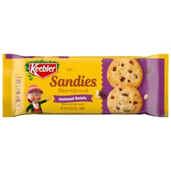 KEEBLER Sandies Oatmeal Raisin Cookies, Pantry Pack, 9.8oz/277g