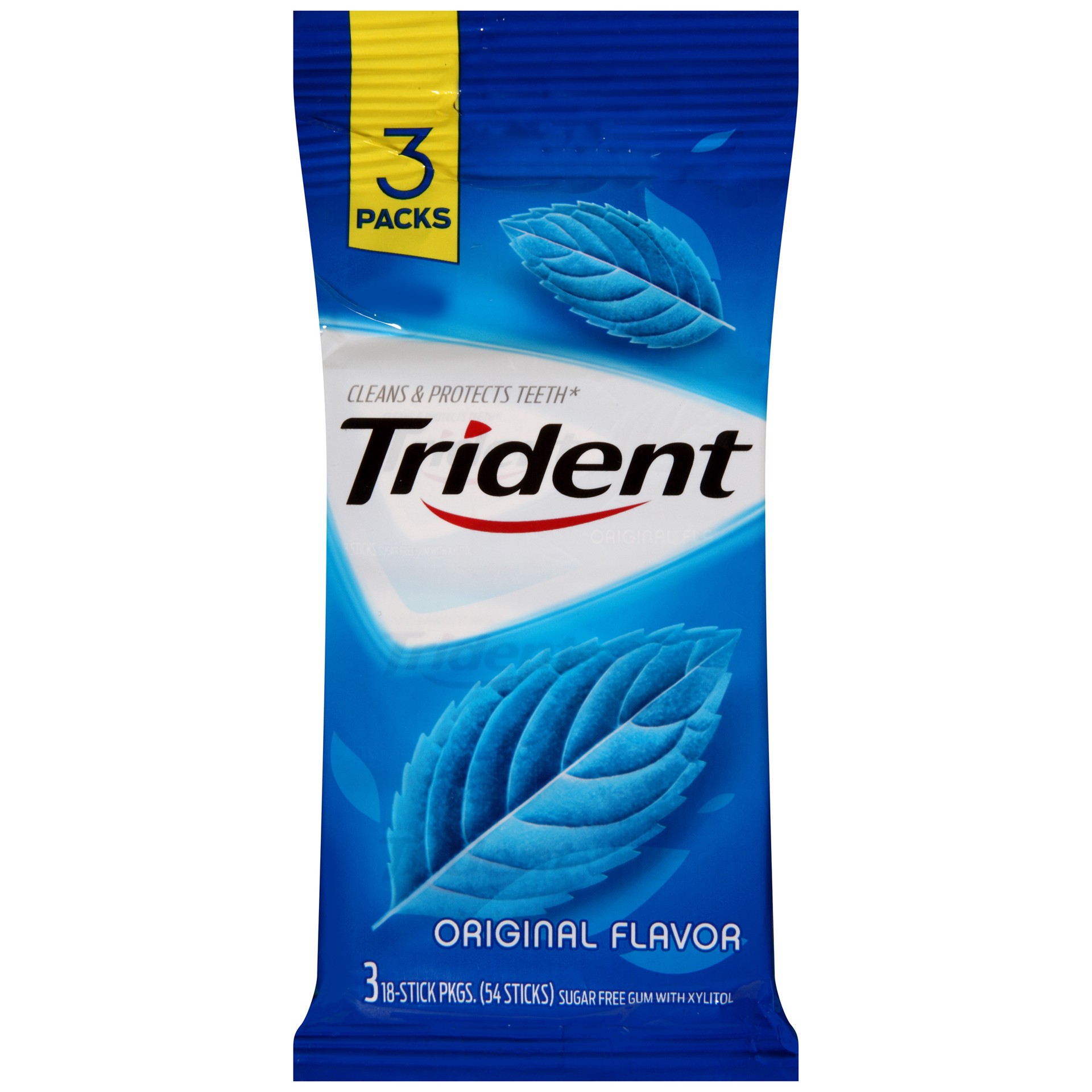 slide 1 of 6, 3Pk Trident Original Envlp 54Pc, 0.01 lb