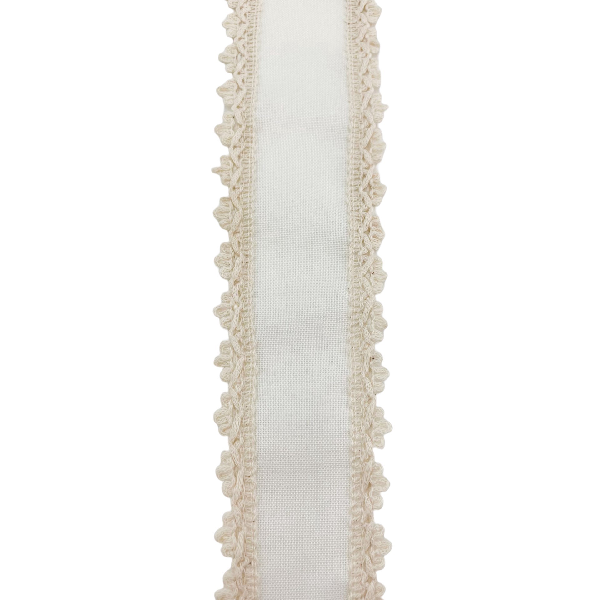 slide 2 of 4, 2.5" X 2yd. Faux Linen Trim Ribbon By Celebrate It, 2.5 in x 2 yd