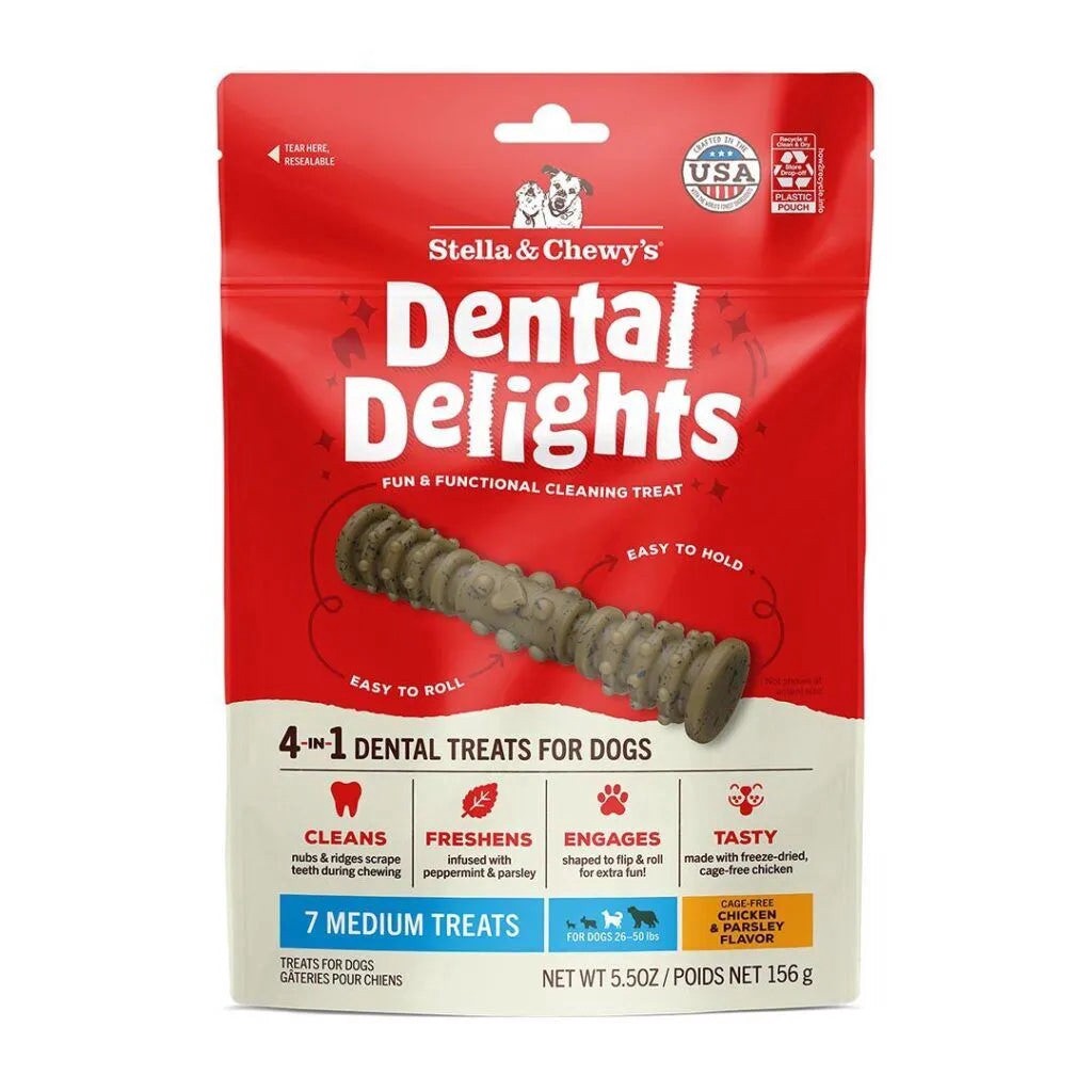 slide 2 of 3, Stella & Chewy's Dental Delights Dog Treats, 5.5 oz., Count of 11, 1 ct