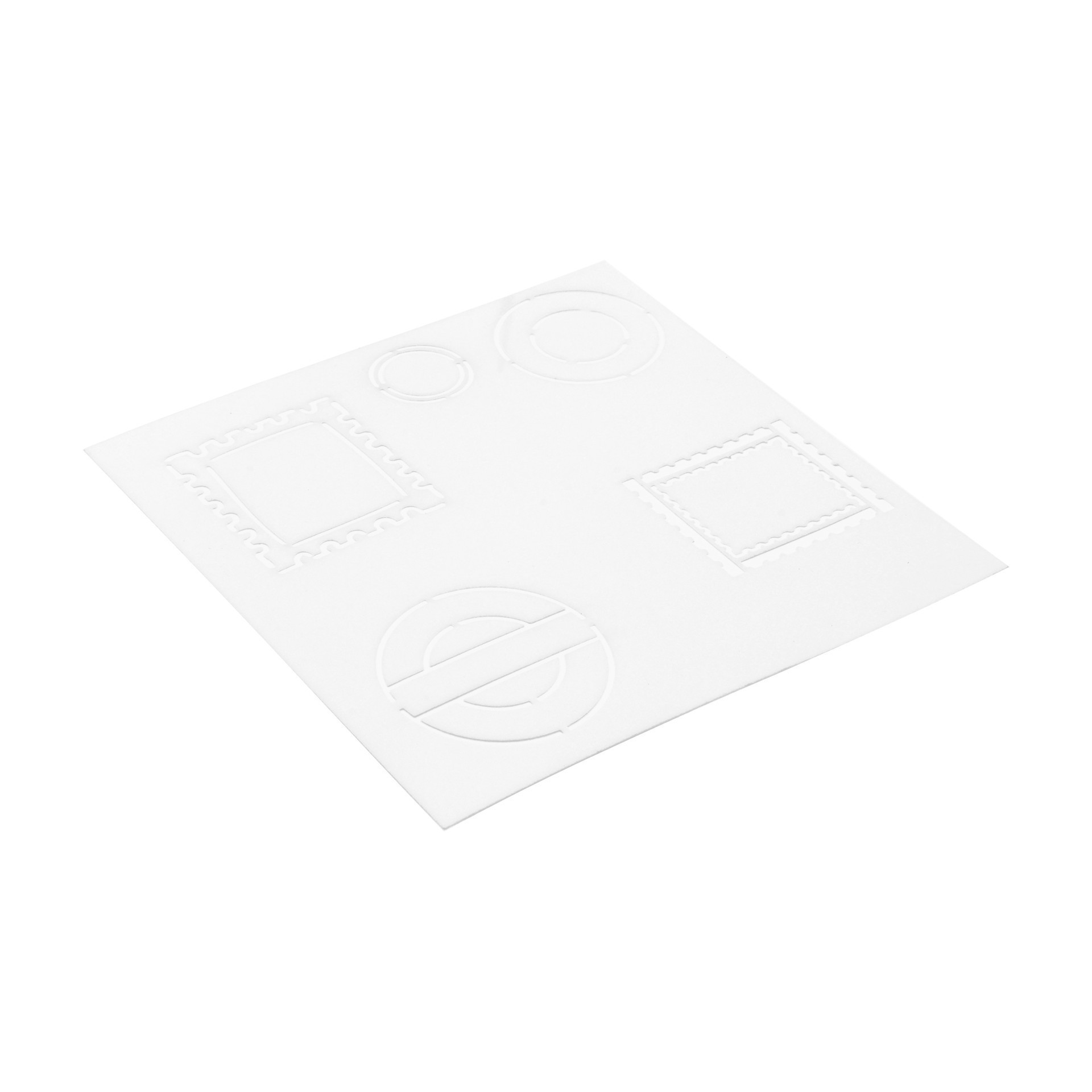 slide 2 of 4, 6" X 6" Postal Print Layering Stencil Set By Recollections, 6 in x 6 in