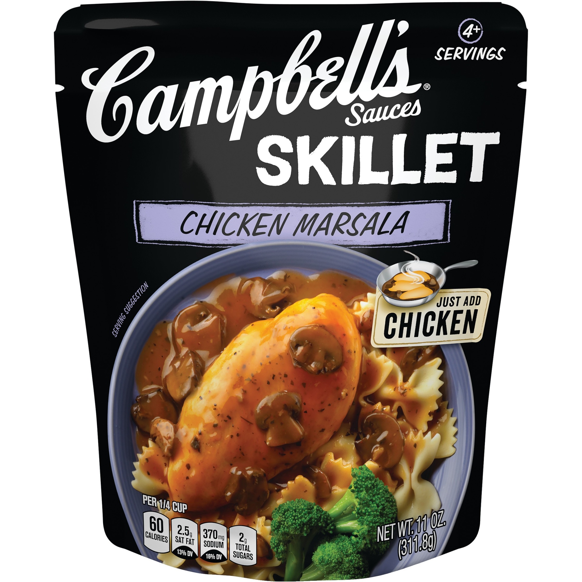 slide 1 of 5, Campbell's Skillet Sauces Chicken Marsala Sauce, 11 oz