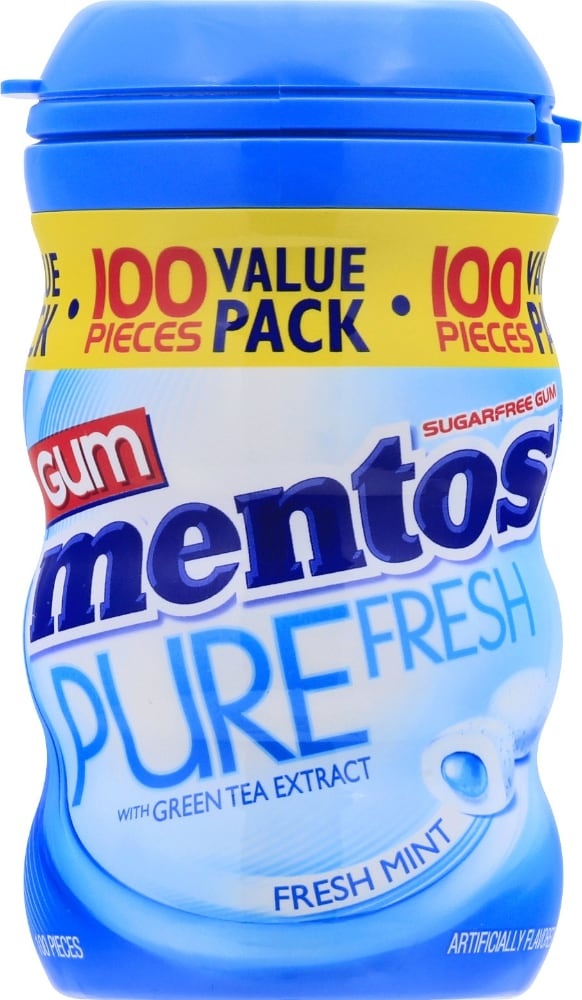 slide 1 of 1, Mentos Gum XL Fresh Mint, 7.05 oz