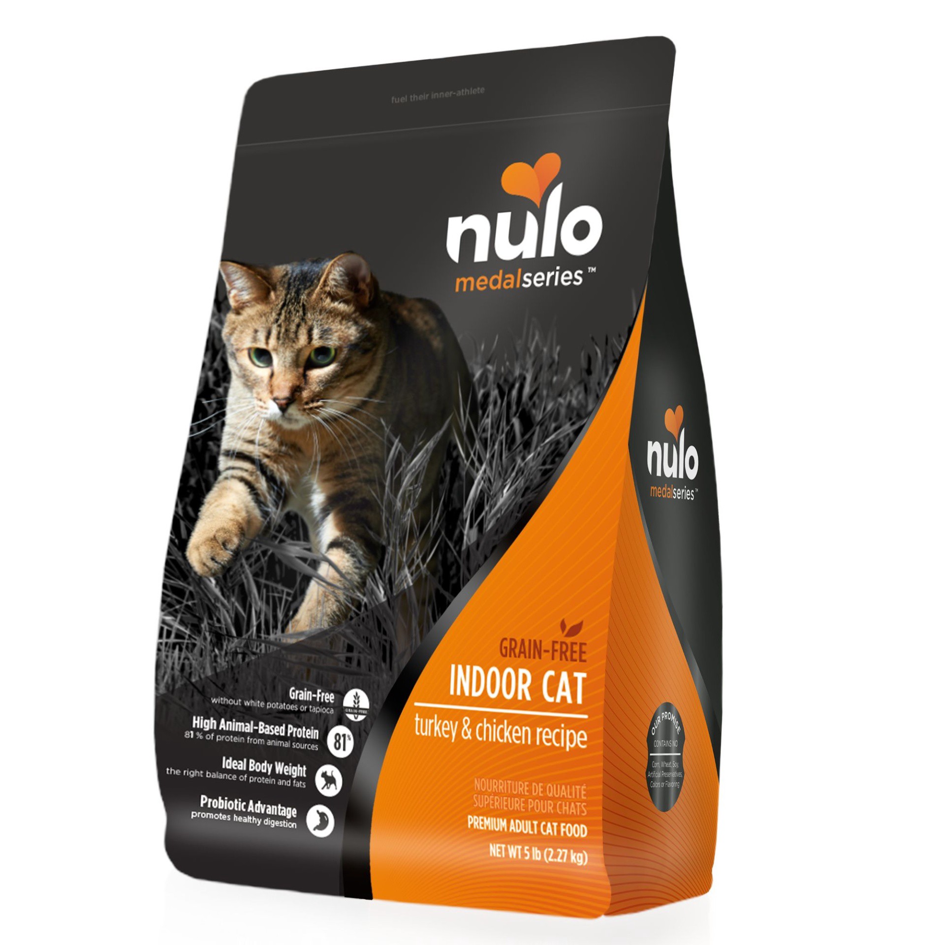 slide 1 of 1, Nulo MedalSeries Adult Dry Cat Food - Grain Free, Turkey & Chicken, 5 lb