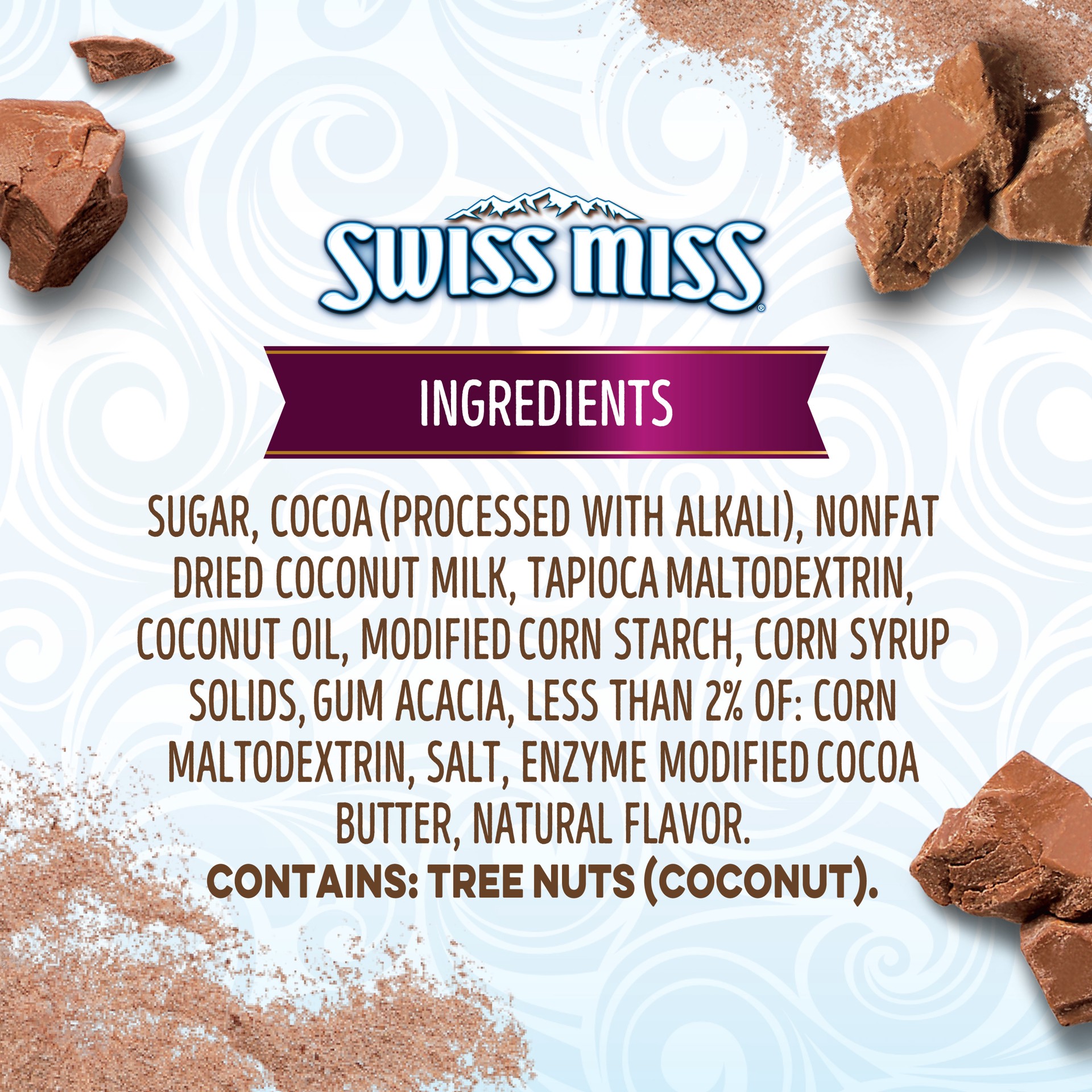 slide 4 of 5, Swiss Miss Non-Dairy Chocolate Flavored Hot Cocoa Mix, 6 Count Hot Cocoa Mix Packets, 6 ct