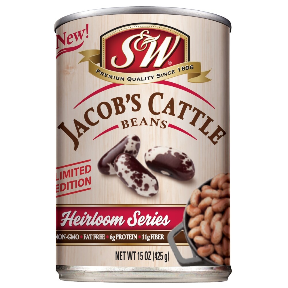 slide 1 of 1, S&W Heirloom Jacob's Cattle Canned Beans, 15 oz