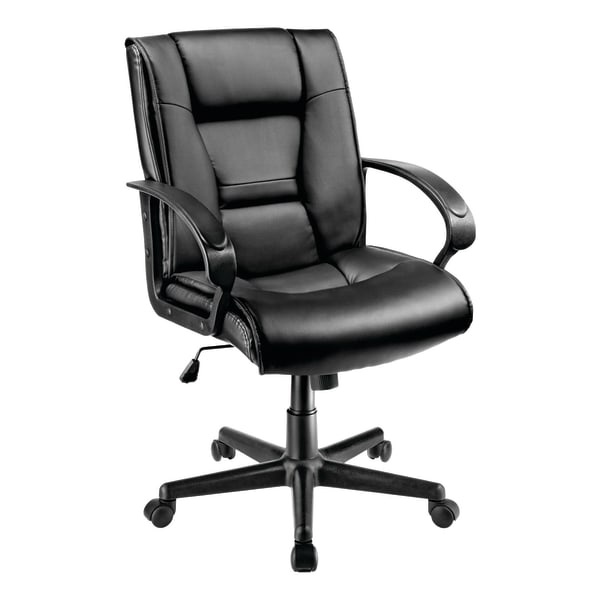 slide 1 of 2, Brenton Studio Ruzzi Mid-Back Manager's Chair, Black, 1 ct