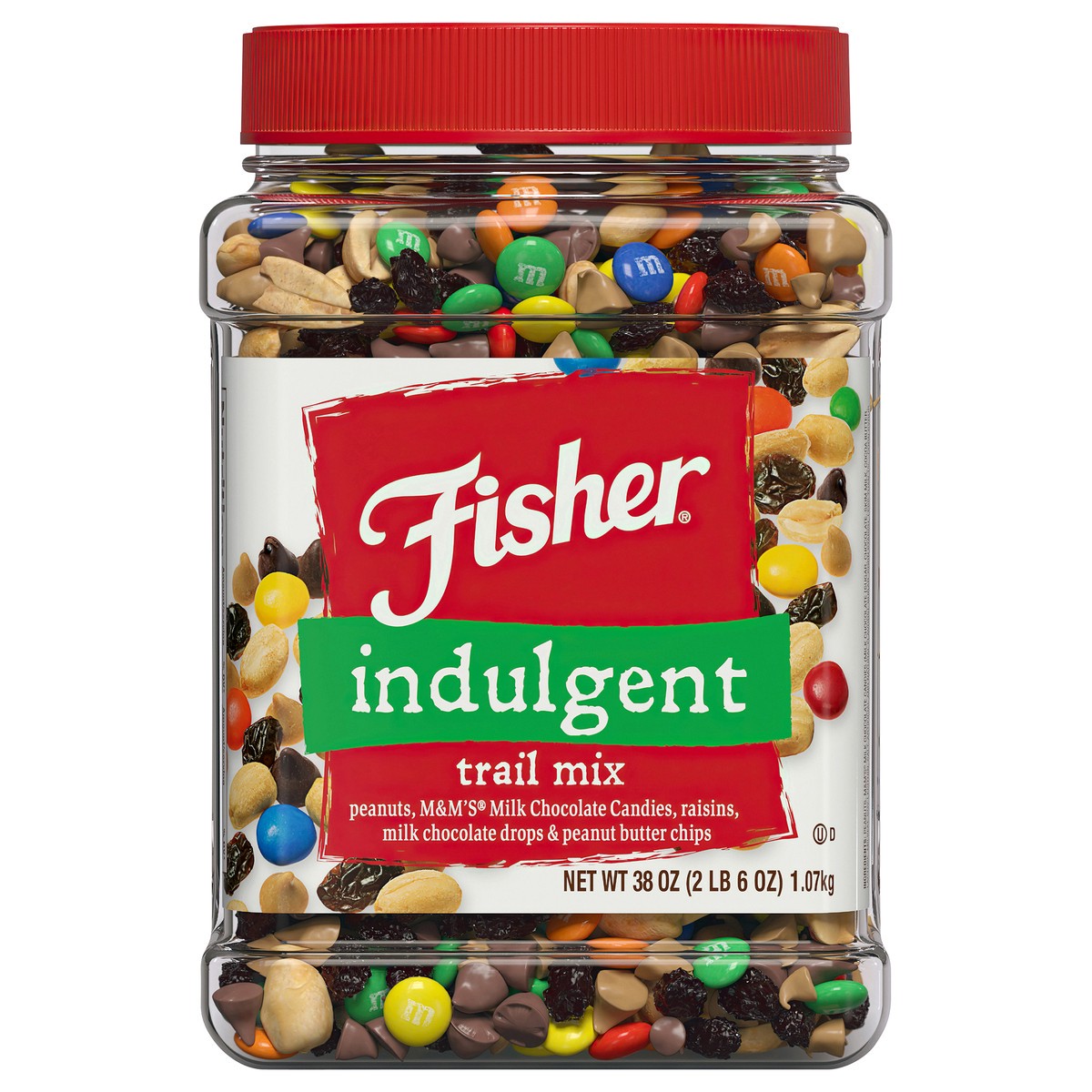 slide 4 of 12, Fisher Indulgent Trail Mix 38 oz, 38 oz