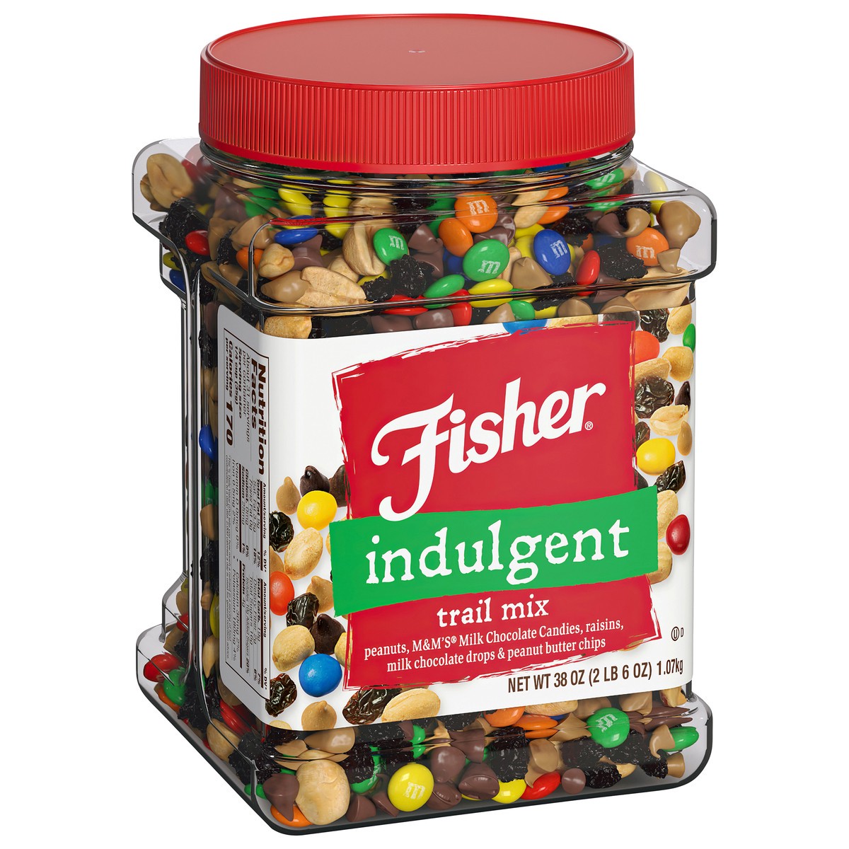 slide 3 of 12, Fisher Indulgent Trail Mix 38 oz, 38 oz