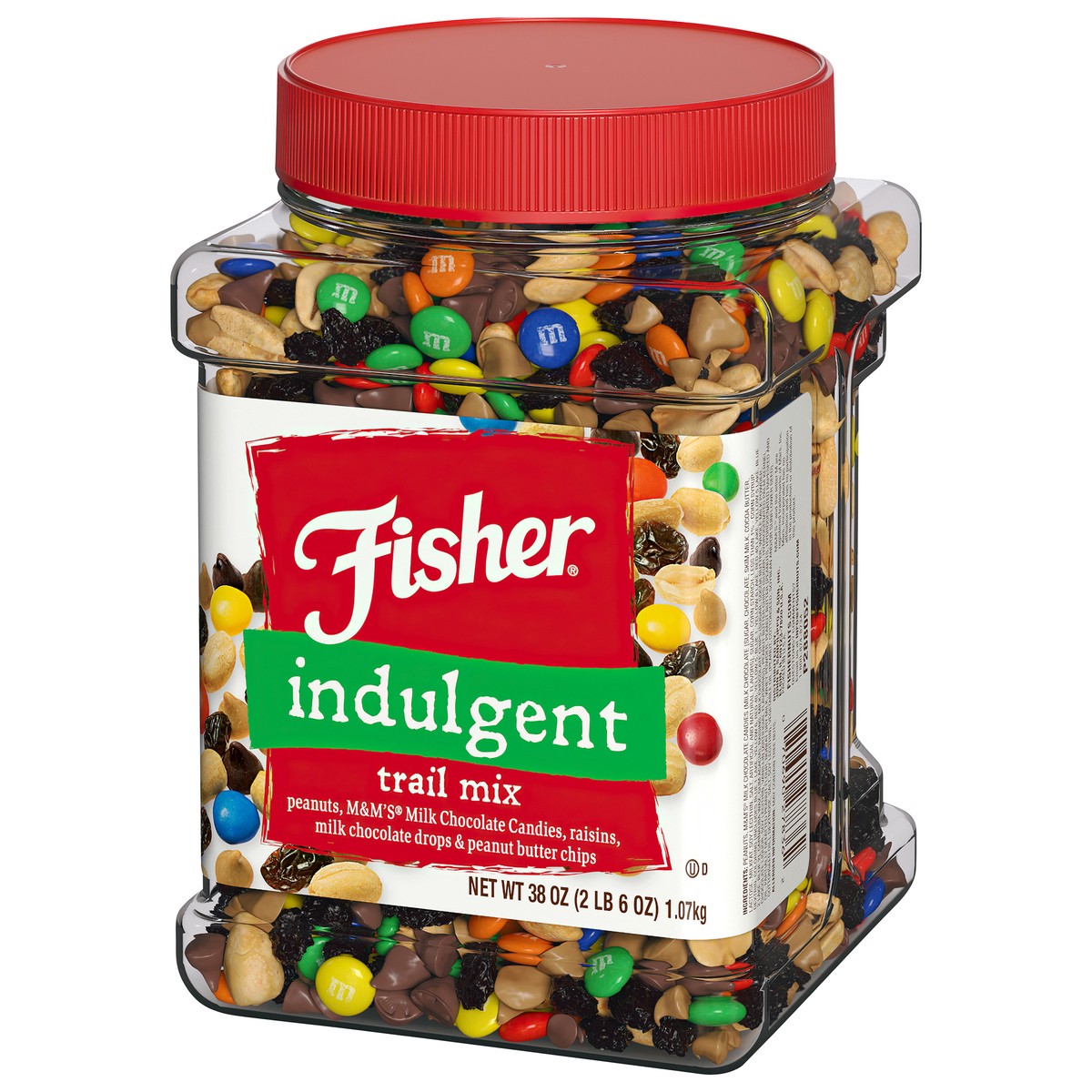 slide 9 of 12, Fisher Indulgent Trail Mix 38 oz, 38 oz