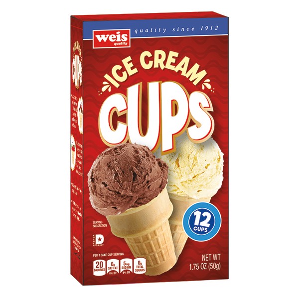 slide 1 of 1, Weis Quality Ice Cream Cake Cups, 1.75 oz