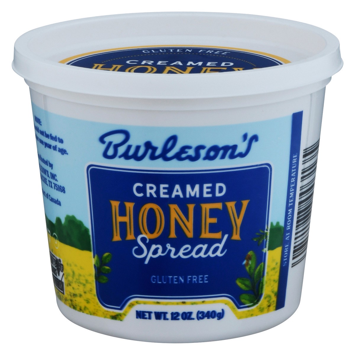 slide 5 of 13, Burleson's Gluten Free Creamed Honey Spread 12 oz, 12 oz