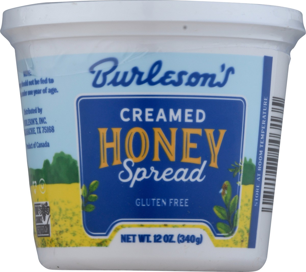 slide 1 of 13, Burleson's Gluten Free Creamed Honey Spread 12 oz, 12 oz