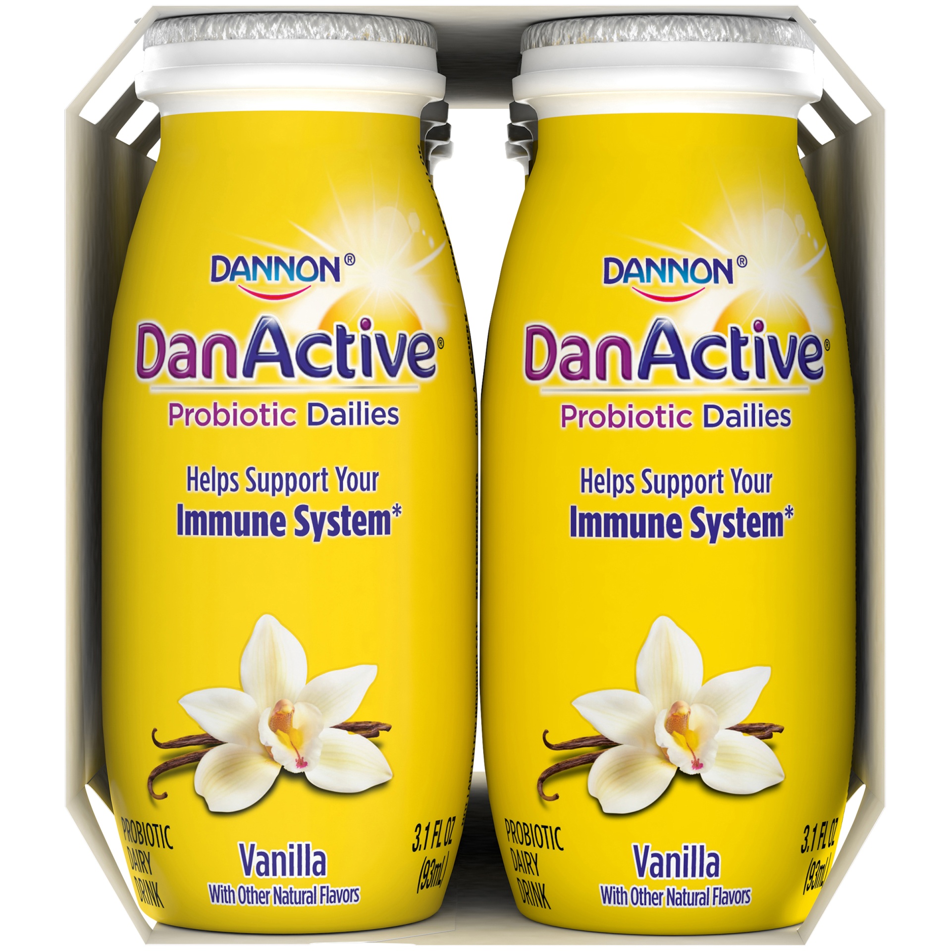slide 3 of 6, DanActive Probiotic Dailies Vanilla Dairy Drink, 3.1 fl oz