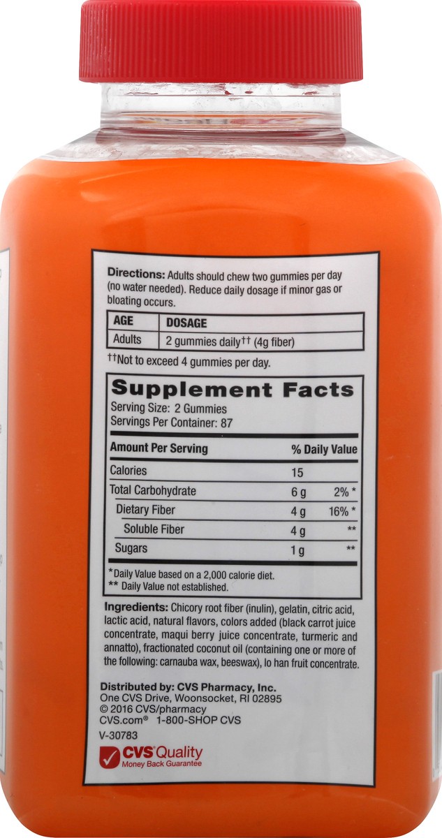 slide 6 of 13, CVS Health Fiber Gummies, 175ct, 175 ct