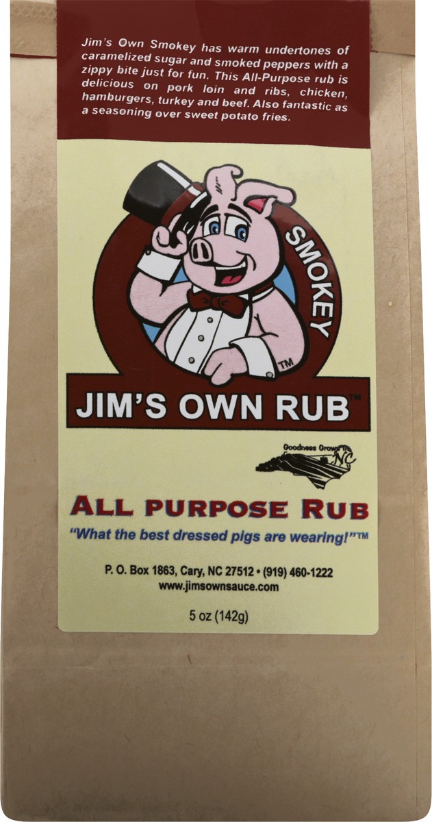 slide 12 of 12, Jim's Own Rub Smokey All Purpose Rub 5 oz, 5 oz