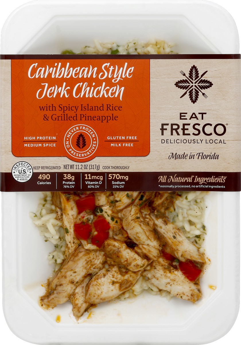 slide 1 of 8, Eat Fresco Caribbean Style Jerk Chicken 11.2 oz, 11.2 oz