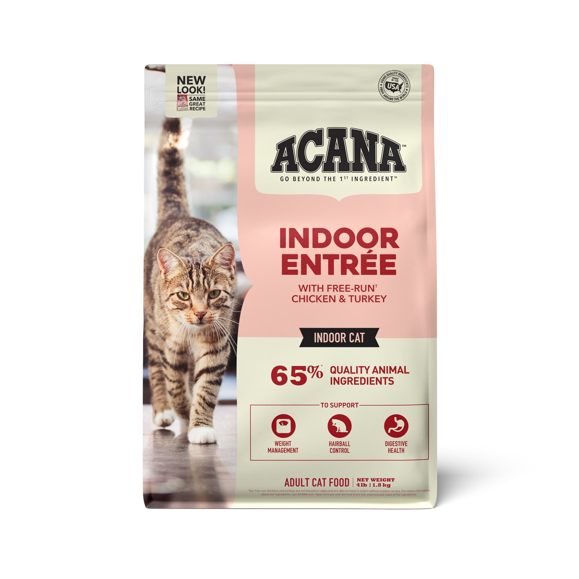slide 1 of 5, ACANA Indoor Entrée Cat 4LB, 4 lb