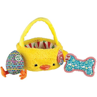 slide 1 of 1, Woof and Whiskers Easter Basket with Dog Toys, 1 ct