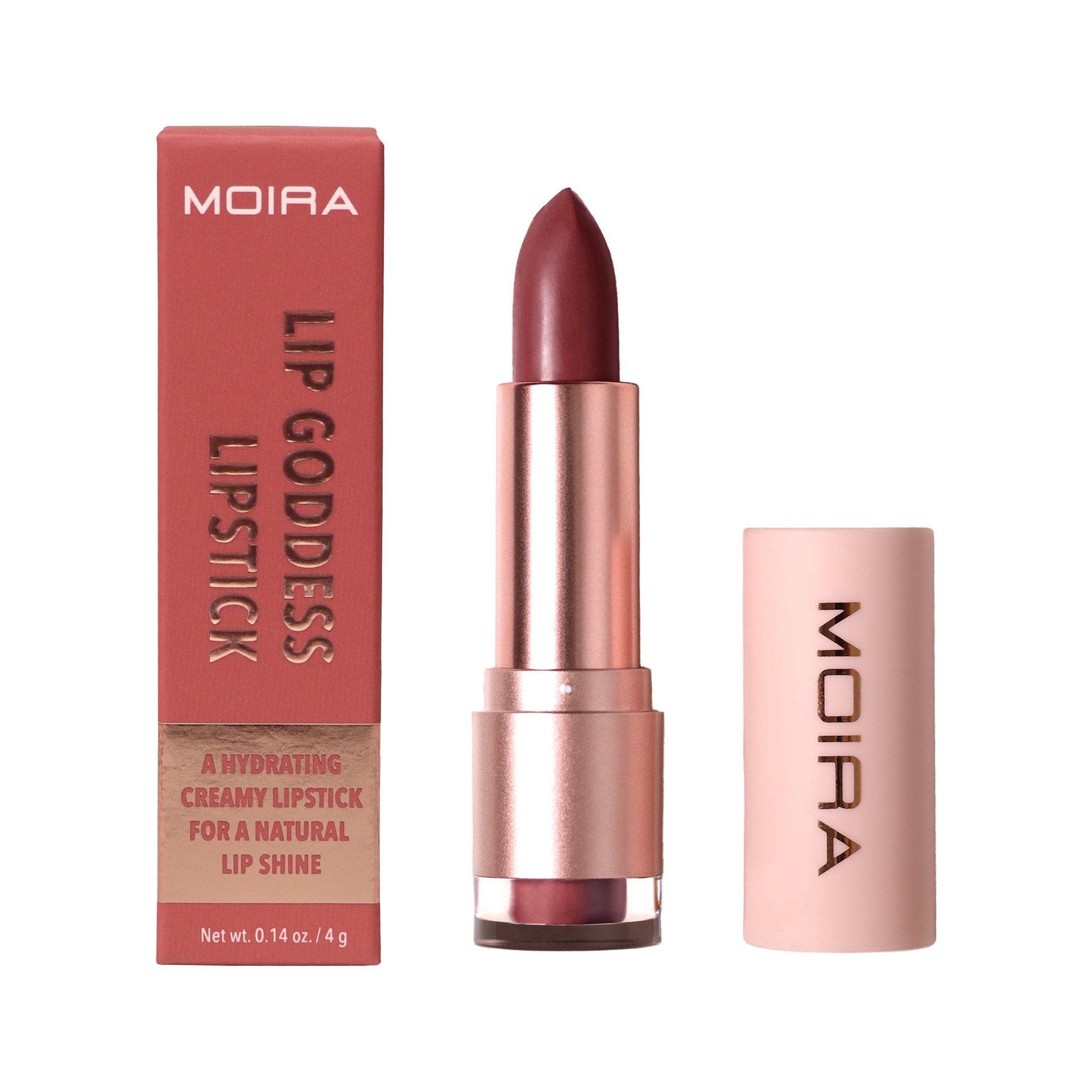 slide 1 of 1, Moira Lip Goddess Lipstick - 013 Sassy, 1 ct