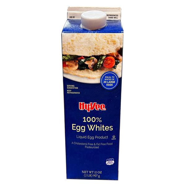 slide 1 of 1, Hy-vee 100% Egg Whites Liquid Egg Product, 32 oz
