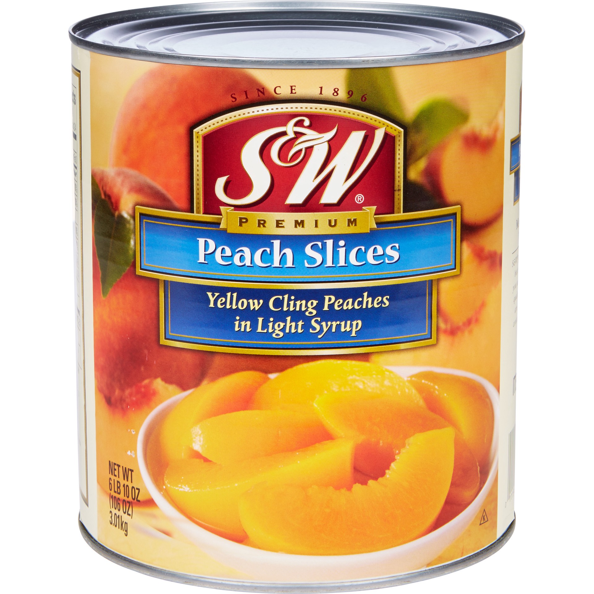 slide 1 of 1, S&W Peach Slices , 6 lb