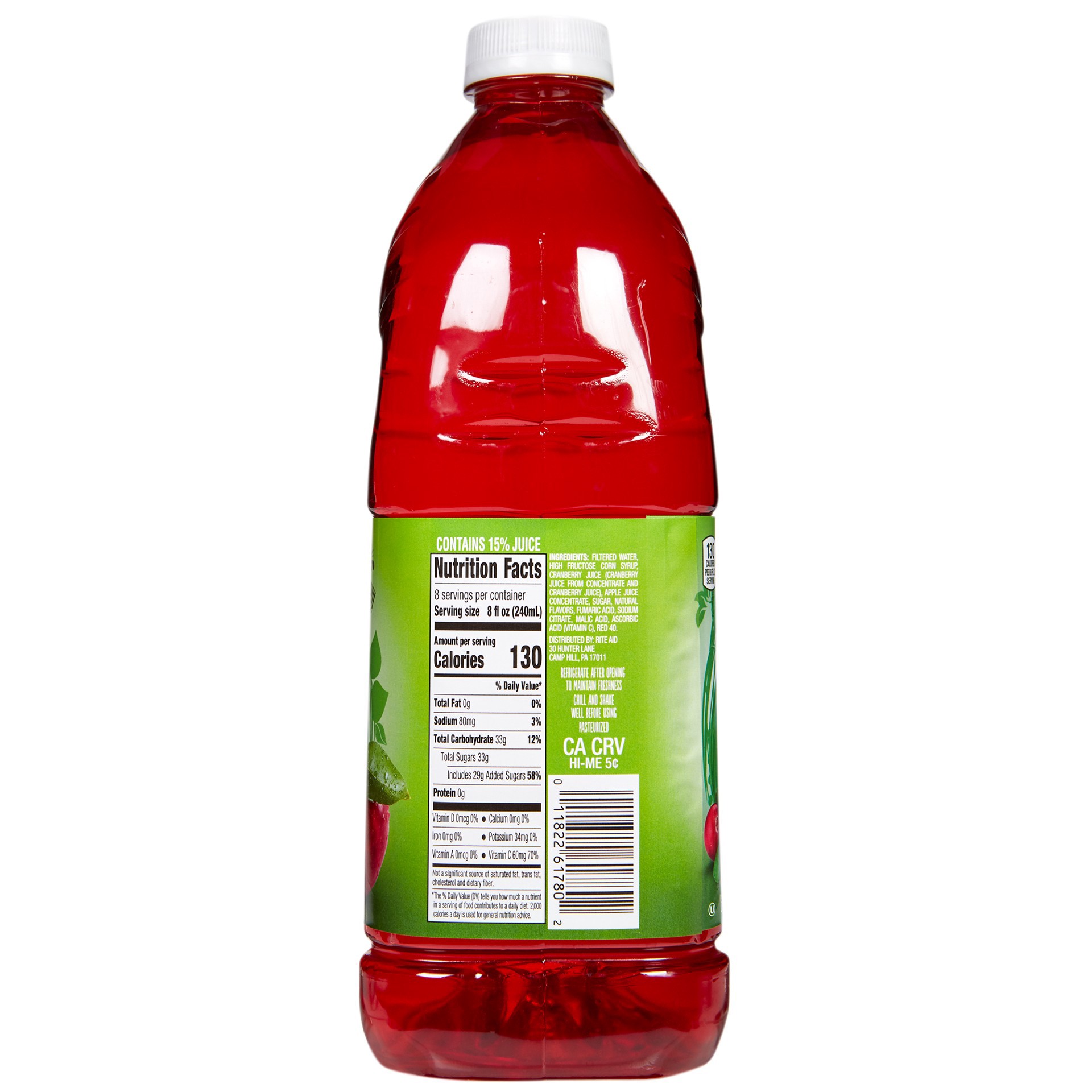 slide 2 of 3, Big Win Cranberry Apple Juice Cocktail - 64 oz, 64 oz