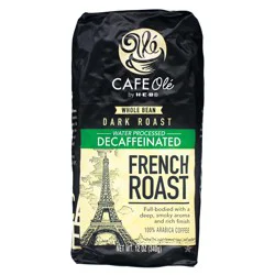 CAFE Olé by H-E-B Whole Bean Dark Roast Decaf French Roast Coffee